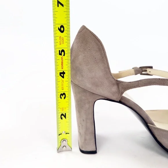 Vintage Martinez Valero Suede Mary Jane Block Heels Pumps - Picture 8 of 8